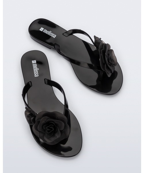 melissa(メリッサ)の「MELISSA HARMONIC PETALS AD(サンダル・レディース・ブラック/ライラック/ナチュラル・39/35-36/37/38)」の1枚目の写真