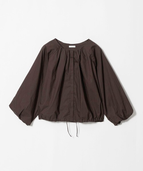 A DAY IN THE LIFE UNITED ARROWS（アデイインザライフユナイテッドアローズ）の「ギャザー バルーンスリーブ ブラウス ＜A DAY IN THE LIFE＞（シャツ/ブラウス・レディース・ネイビー/ダークブラウン/オリーブ・FREE）」の2枚目の写真