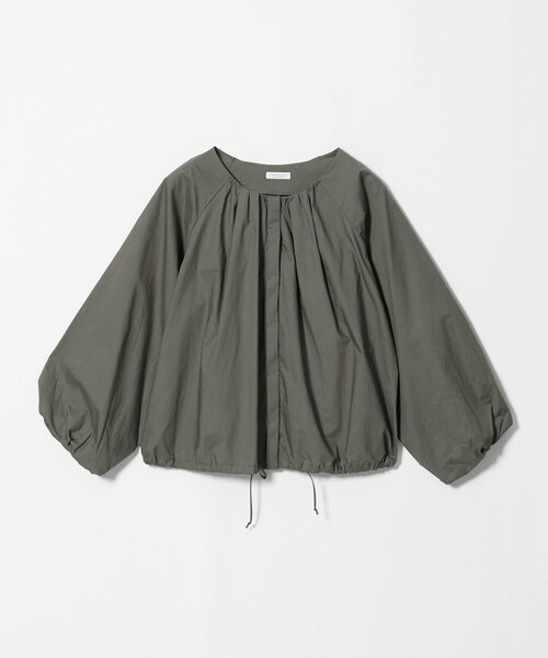 A DAY IN THE LIFE UNITED ARROWS（アデイインザライフユナイテッドアローズ）の「ギャザー バルーンスリーブ ブラウス ＜A DAY IN THE LIFE＞（シャツ/ブラウス・レディース・ネイビー/ダークブラウン/オリーブ・FREE）」の3枚目の写真