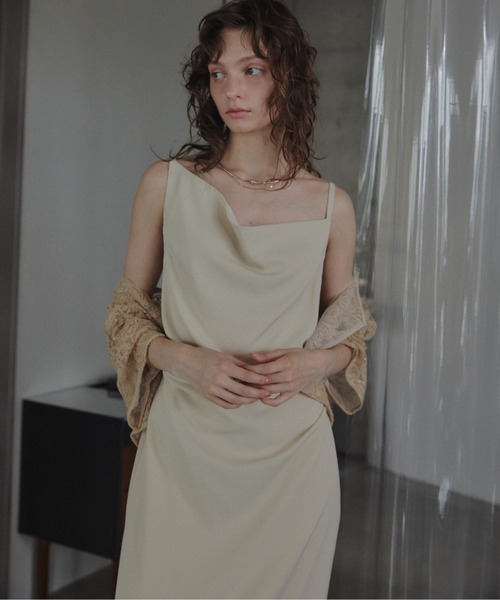 LE'RURE(リルアー)の「Lace bolero set drepe dress(ドレス・レディース・イエロー系その他/チャコール/グリーン系その他・SMALL/MEDIUM/TALL)」の17枚目の写真