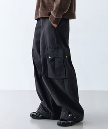 LXT（エルエックスティー）の「サイドバックル コットン カーゴ ワイドパンツ [ベージュ]（その他パンツ）」