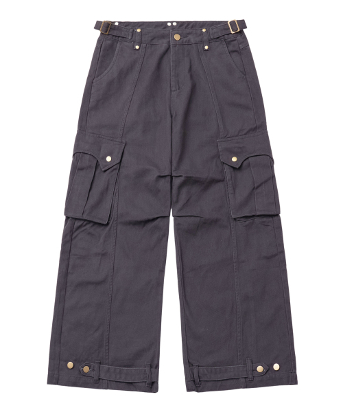 LXT（エルエックスティー）の「サイドバックルコットンカーゴワイドパンツ[チャコール]（その他パンツ・レディース・その他・X-LARGE/LARGE/MEDIUM/XX-LARGE）」の5枚目の写真