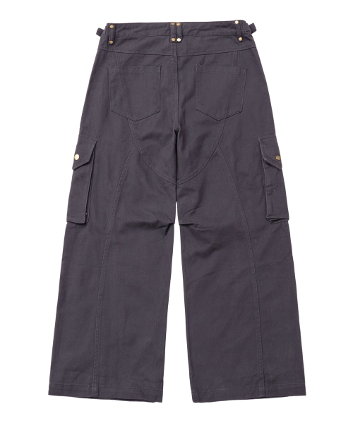 LXT（エルエックスティー）の「サイドバックルコットンカーゴワイドパンツ[チャコール]（その他パンツ・レディース・その他・X-LARGE/LARGE/MEDIUM/XX-LARGE）」の6枚目の写真
