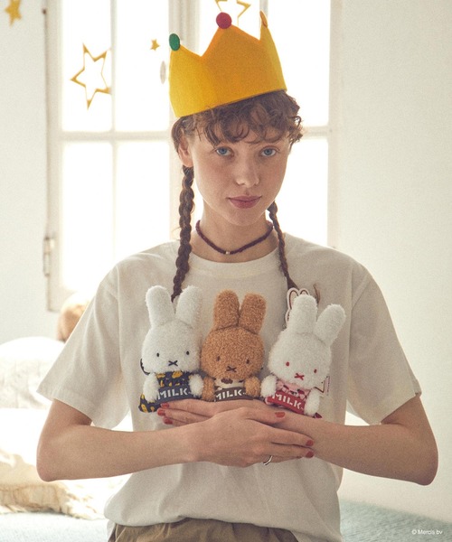 Miffy( ミッフィー)の「MILKFED. × MIFFY AND MELANIE S/S TEE(Tシャツ/カットソー・レディース・ホワイト/ネイビー・ONE SIZE)」の13枚目の写真