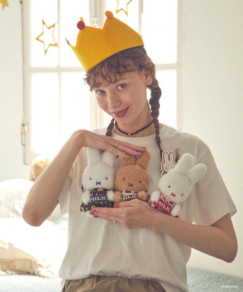 Miffy( ミッフィー)の「MILKFED. × MIFFY AND MELANIE S/S TEE(Tシャツ/カットソー・レディース・ホワイト/ネイビー・ONE SIZE)」の14枚目の写真