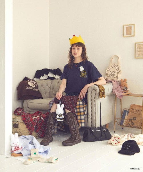 Miffy( ミッフィー)の「MILKFED. × MIFFY AND MELANIE S/S TEE(Tシャツ/カットソー・レディース・ホワイト/ネイビー・ONE SIZE)」の18枚目の写真