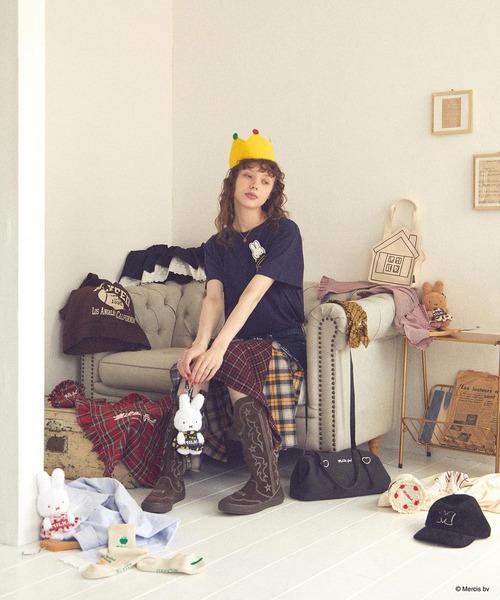 Miffy( ミッフィー)の「MILKFED. × MIFFY AND MELANIE S/S TEE(Tシャツ/カットソー・レディース・ホワイト/ネイビー・ONE SIZE)」の19枚目の写真