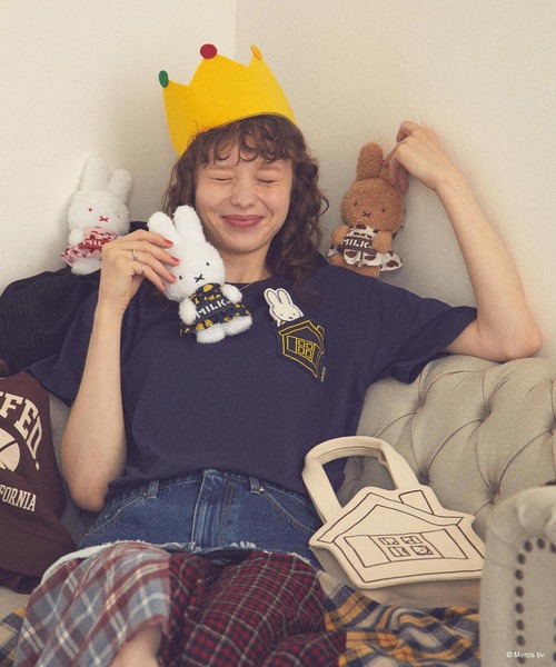 Miffy( ミッフィー)の「MILKFED. × MIFFY AND MELANIE S/S TEE(Tシャツ/カットソー・レディース・ホワイト/ネイビー・ONE SIZE)」の15枚目の写真