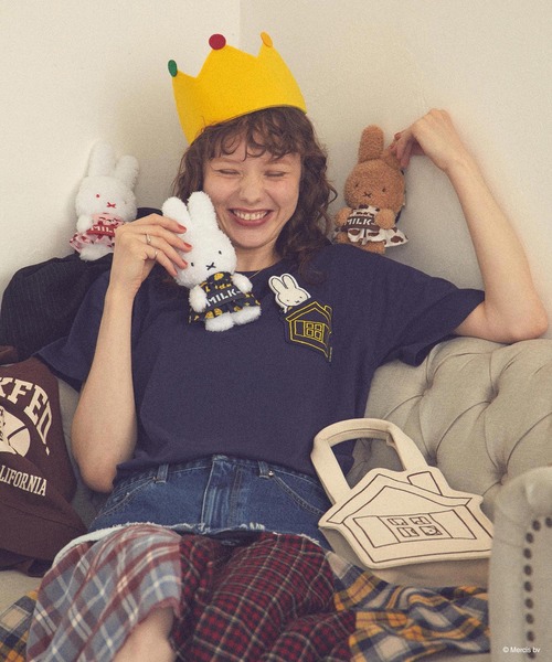 Miffy( ミッフィー)の「MILKFED. × MIFFY AND MELANIE S/S TEE(Tシャツ/カットソー・レディース・ホワイト/ネイビー・ONE SIZE)」の16枚目の写真