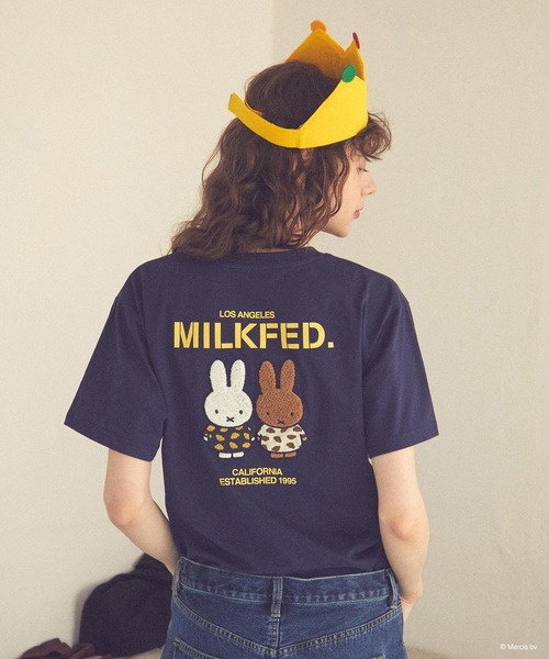 Miffy( ミッフィー)の「MILKFED. × MIFFY AND MELANIE S/S TEE(Tシャツ/カットソー・レディース・ホワイト/ネイビー・ONE SIZE)」の17枚目の写真