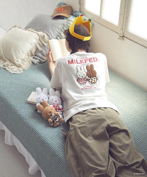 Miffy( ミッフィー)の「MILKFED. × MIFFY AND MELANIE S/S TEE(Tシャツ/カットソー・レディース・ホワイト/ネイビー・ONE SIZE)」の6枚目の写真
