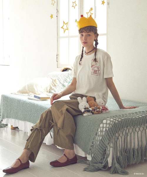 Miffy( ミッフィー)の「MILKFED. × MIFFY AND MELANIE S/S TEE(Tシャツ/カットソー・レディース・ホワイト/ネイビー・ONE SIZE)」の7枚目の写真