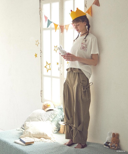 Miffy( ミッフィー)の「MILKFED. × MIFFY AND MELANIE S/S TEE(Tシャツ/カットソー・レディース・ホワイト/ネイビー・ONE SIZE)」の8枚目の写真