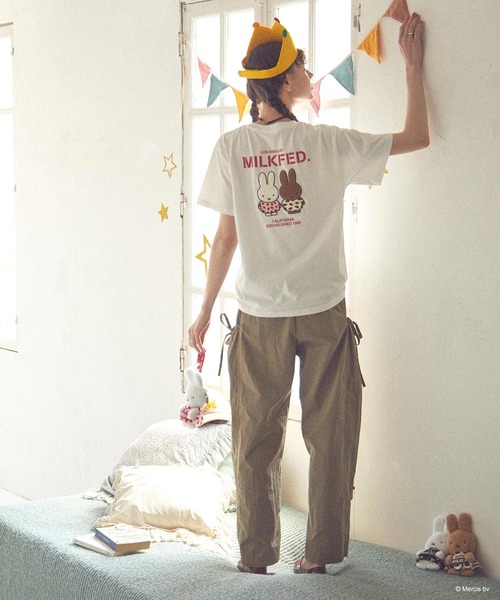 Miffy( ミッフィー)の「MILKFED. × MIFFY AND MELANIE S/S TEE(Tシャツ/カットソー・レディース・ホワイト/ネイビー・ONE SIZE)」の10枚目の写真