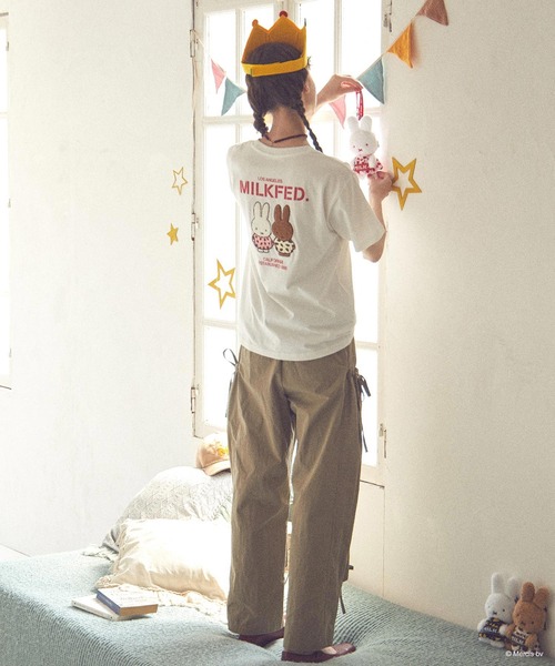 Miffy( ミッフィー)の「MILKFED. × MIFFY AND MELANIE S/S TEE(Tシャツ/カットソー・レディース・ホワイト/ネイビー・ONE SIZE)」の11枚目の写真