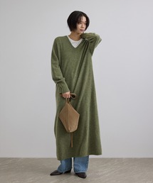 SALON adam et rope' | カシミヤニットワンピース(ワンピース)
