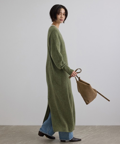 SALON adam et rope'(サロン アダム エ ロペ)の「カシミヤニットワンピース(ワンピース・レディース・ネイビー/レンガ/カーキ/ブルー系その他4・FREE)」の10枚目の写真
