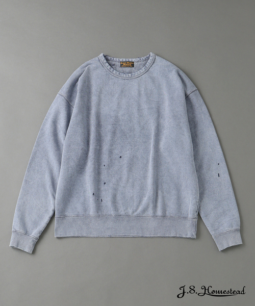 JOURNAL STANDARD J.S HOMESTEAD(ジャーナルスタンダードホームステッド)の「J.S.Homestead / パシフィック 裏毛 ダメージ スウェット(スウェット・メンズ・ブラック/ライトグレー/コバルトブルー/ブラウン・MEDIUM/LARGE)」の4枚目の写真