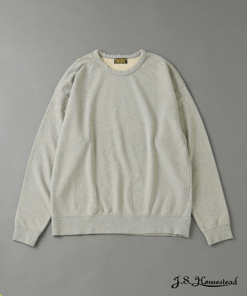 JOURNAL STANDARD J.S HOMESTEAD(ジャーナルスタンダードホームステッド)の「J.S.Homestead / パシフィック 裏毛 ダメージ スウェット(スウェット・メンズ・ブラック/ライトグレー/コバルトブルー/ブラウン・MEDIUM/LARGE)」の2枚目の写真