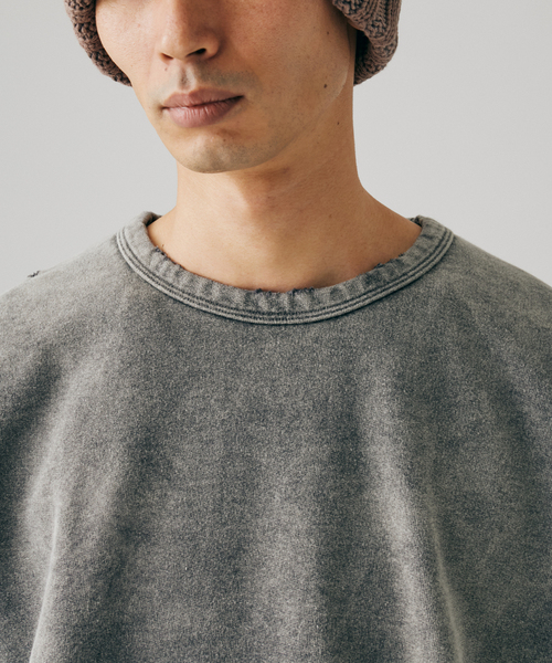 JOURNAL STANDARD J.S HOMESTEAD(ジャーナルスタンダードホームステッド)の「J.S.Homestead / パシフィック 裏毛 ダメージ スウェット(スウェット・メンズ・ブラック/ライトグレー/コバルトブルー/ブラウン・MEDIUM/LARGE)」の9枚目の写真