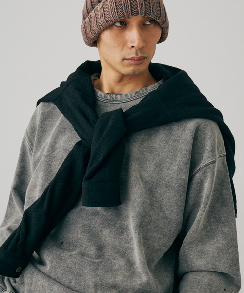 JOURNAL STANDARD J.S HOMESTEAD(ジャーナルスタンダードホームステッド)の「J.S.Homestead / パシフィック 裏毛 ダメージ スウェット(スウェット・メンズ・ブラック/ライトグレー/コバルトブルー/ブラウン・MEDIUM/LARGE)」の14枚目の写真