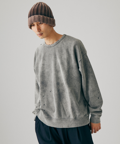JOURNAL STANDARD J.S HOMESTEAD(ジャーナルスタンダードホームステッド)の「J.S.Homestead / パシフィック 裏毛 ダメージ スウェット(スウェット・メンズ・ブラック/ライトグレー/コバルトブルー/ブラウン・MEDIUM/LARGE)」の15枚目の写真
