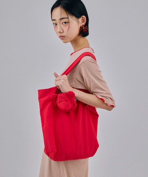 NON TOKYO（ノントーキョー）の「BEAR ECO BAG（エコバッグ/サブバッグ・レディース・レッド/ブルー/ブラック・FREE）」の3枚目の写真