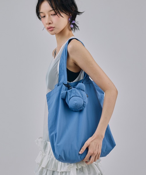 NON TOKYO（ノントーキョー）の「BEAR ECO BAG（エコバッグ/サブバッグ・レディース・レッド/ブルー/ブラック・FREE）」の2枚目の写真