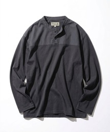 The DUFFER of ST.GEORGE（ザダファーオブセントジョージ）の「COLOR-BLOCK HENLEY NECK LONG-SLEEVE TEE：切替ヘンリーネック ロングスリーブTEE（Tシャツ/カットソー）」