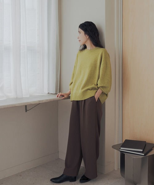 URBAN RESEARCH DOORS(アーバンリサーチドアーズ)の「ハミルトンウールーワイドプルオーバー(ニット/セーター・レディース・レッド/イエロー系その他/ライトベージュ・FREE)」の12枚目の写真
