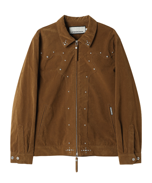 THEVINYLHOUSE(ザバイニルハウス)の「STUDDED SUEDE JACKET BROWN(その他アウター・レディース・その他・MEDIUM/LARGE)」の1枚目の写真
