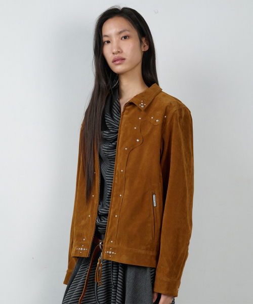 THEVINYLHOUSE(ザバイニルハウス)の「STUDDED SUEDE JACKET BROWN(その他アウター・レディース・その他・MEDIUM/LARGE)」の5枚目の写真