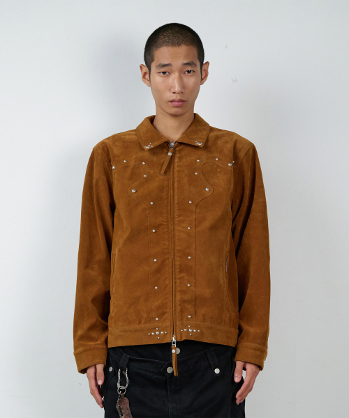 THEVINYLHOUSE(ザバイニルハウス)の「STUDDED SUEDE JACKET BROWN(その他アウター・レディース・その他・MEDIUM/LARGE)」の7枚目の写真