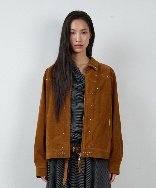 THEVINYLHOUSE(ザバイニルハウス)の「STUDDED SUEDE JACKET BROWN(その他アウター・レディース・その他・MEDIUM/LARGE)」の8枚目の写真
