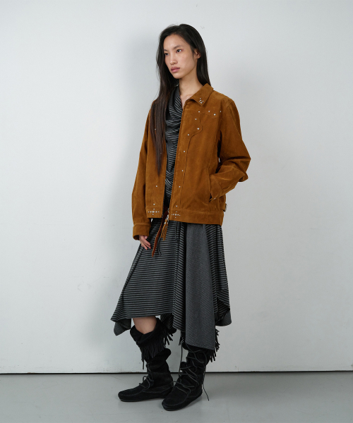 THEVINYLHOUSE(ザバイニルハウス)の「STUDDED SUEDE JACKET BROWN(その他アウター・レディース・その他・MEDIUM/LARGE)」の12枚目の写真