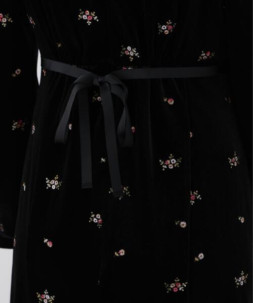 PROPORTION BODY DRESSING(プロポーションボディドレッシング)の「ベロア刺繍ワンピース / 1216240106(ワンピース・レディース・ブラック/ブラウン・MEDIUM/P/S)」の19枚目の写真