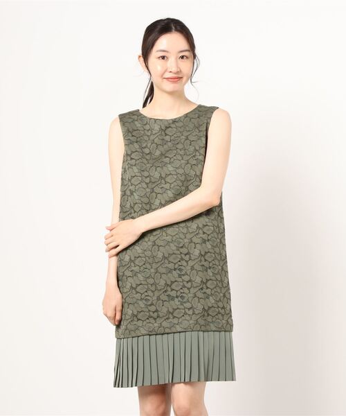 Allureville アルアバイル のファッション ワンピース セール レース プリーツワンピース ワンピース