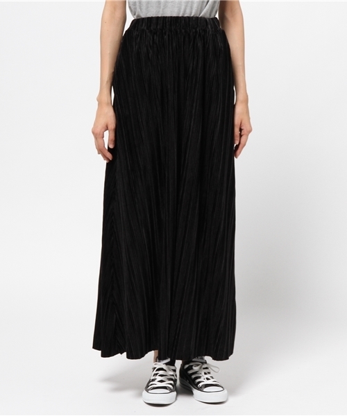 PUNYUS（プニュズ）の「クリスタルプリーツスカート（スカート・レディース・ブラック/ピンク/ダークグリーン・1/3/2）」の4枚目の写真