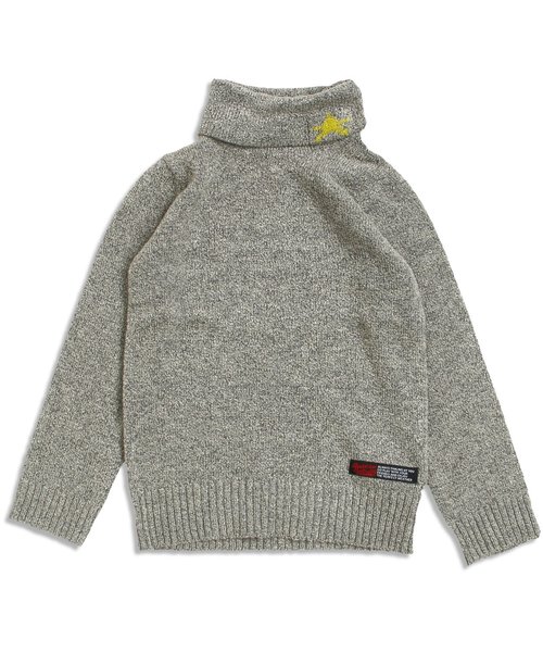 BREEZE（ブリーズ）の「タートルネックセーター（ニット/セーター・キッズ・グレー/ピンク/レインボー/キナリ・140/95/110/130/100/120/90/80）」の7枚目の写真