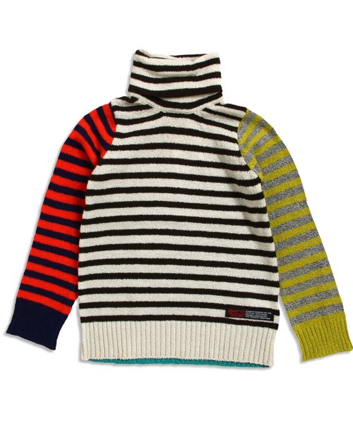 BREEZE（ブリーズ）の「タートルネックセーター（ニット/セーター・キッズ・グレー/ピンク/レインボー/キナリ・140/95/110/130/100/120/90/80）」の8枚目の写真