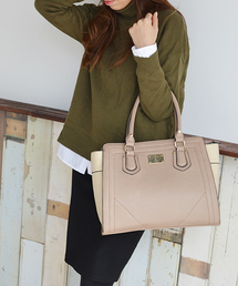 VitaFelice | バイカラースクエアトートバッグ[sentino/センティノ] (トートバッグ)