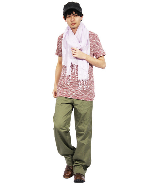 ８(eight)（エイト）の「リネン カラフル ロング ストール （ストール/ショール・メンズ・ライトグレー/パープル/ブルー・FREE）」の6枚目の写真