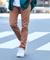 カツラギ素材 テーパード ストレッチ チノパンツ