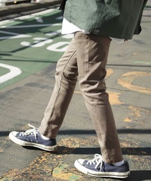 MONO-MART | カツラギ素材 テーパード ストレッチ チノパンツ(MONO-MART)(チノパンツ)