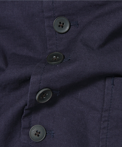 UNION STATION（ユニオンステーション）の「リネンコットンベスト（ベスト・メンズ・ベージュ/ネイビー・MEDIUM/LARGE）」の10枚目の写真