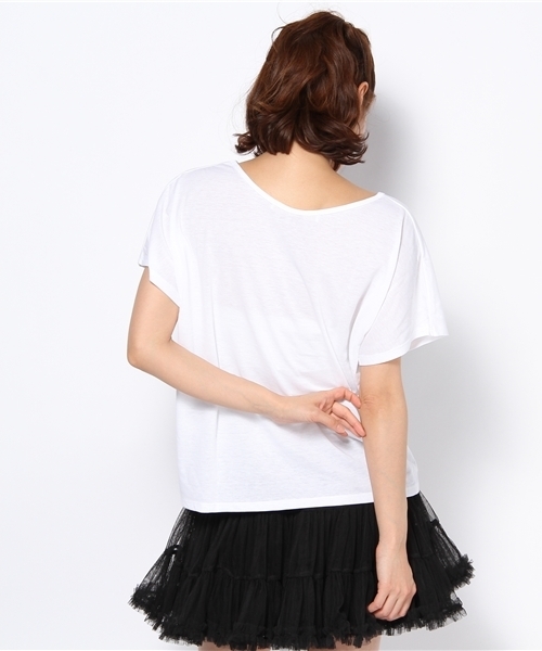 Khaju（カージュ）の「Khaju:フォトプリント Tee②（Tシャツ/カットソー・レディース・ホワイト・ONE SIZE）」の4枚目の写真