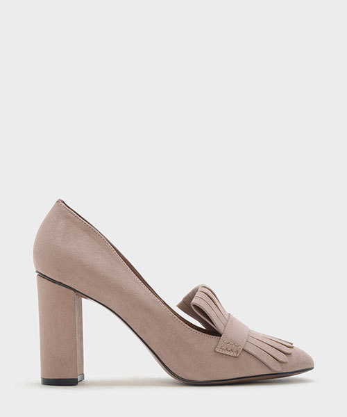 高い品質 / テクスチャードフリンジパンプス TEXTURED PUMPS FRINGE 靴