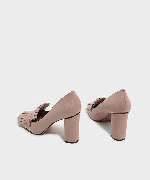 専用】CHARLES&KEITH ツイード素材 ビジュー付きパンプス