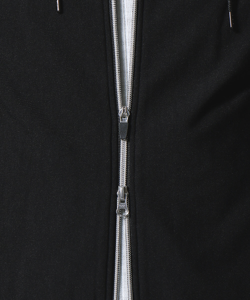 5351 POUR LES HOMMES(ゴーサンゴーイチプールオム)の「ハイテンション裏起毛パーカー(パーカー・メンズ・ブラック/ホワイト×ブラック・44/46/48)」の13枚目の写真