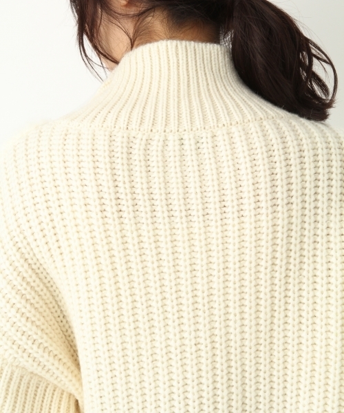 A part by（アパートバイ）の「3GAWパッチワークTN/PO 772976 （ニット/セーター・レディース・ブラック/オフホワイト・FREE）」の17枚目の写真